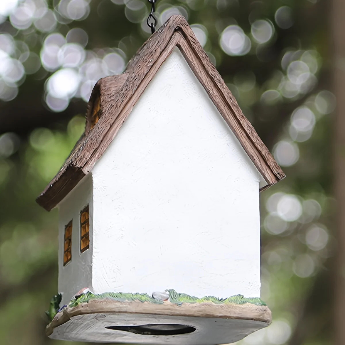 Outdoors Decorative Bird House Hanging Birds Feeder Resin Yard Country Crafts Landscape Ornaments Bird Parrot Nest Box 250121