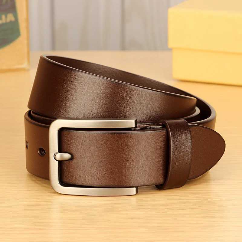 Mens Belt Fashion PU Alloy Pin Buckle Business Leisure Belts Winter Black Belts for Men Cummerbunds Mens Belt W250120