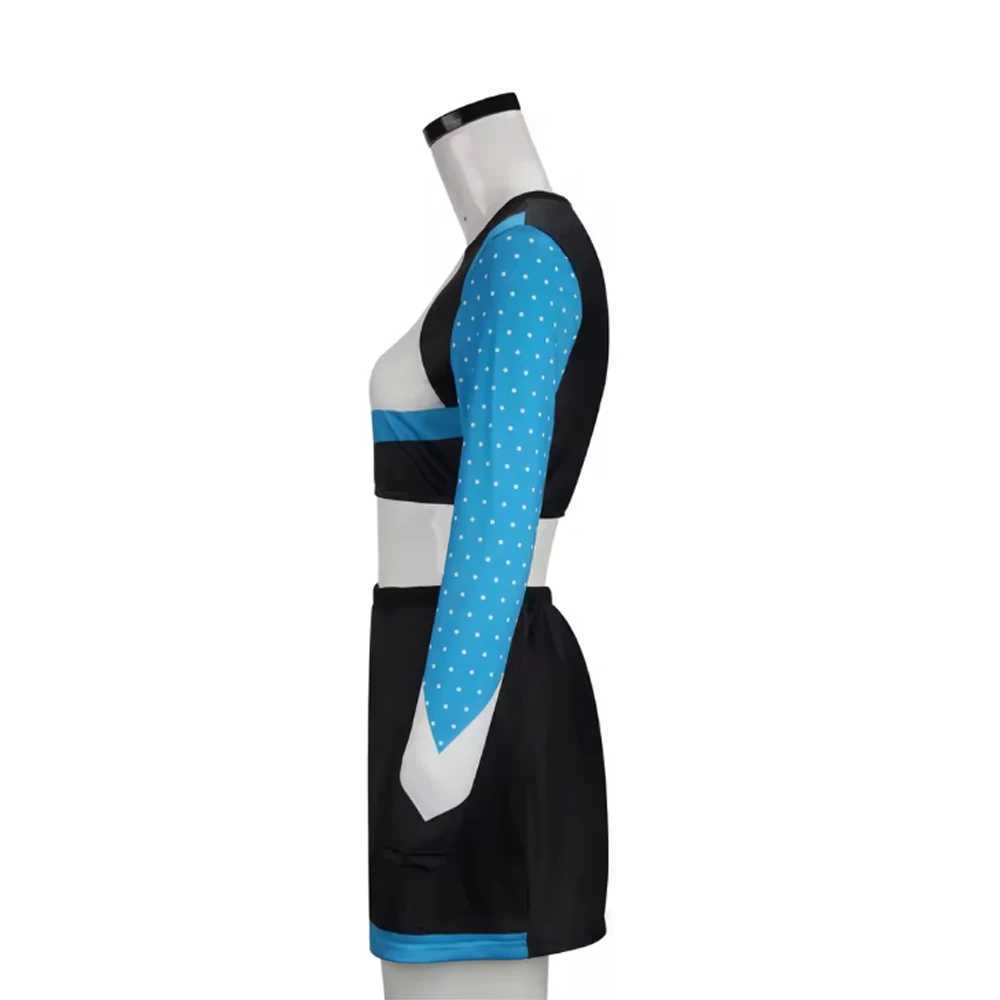 High Women Musical Cheerleader Costume For Girl Cheerleader Uniform Dress Outfit Cosplay Costume School Girls Sports Team SuitW250121