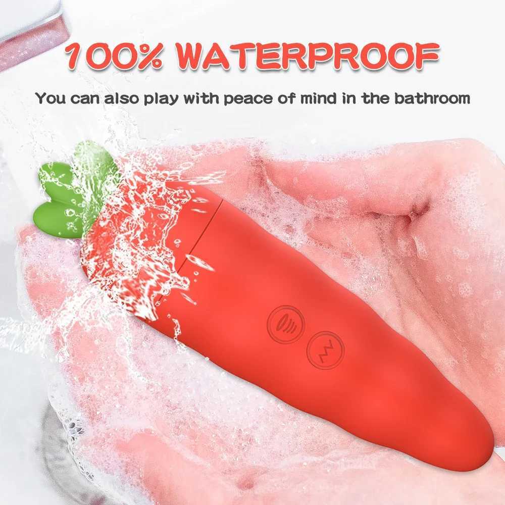 Carrot Vibrator Adult Products G Spot Vaginal Stimulator Female Masturbator Nipple Clitoral Sucking Massager Sex Toys For Couple W250117