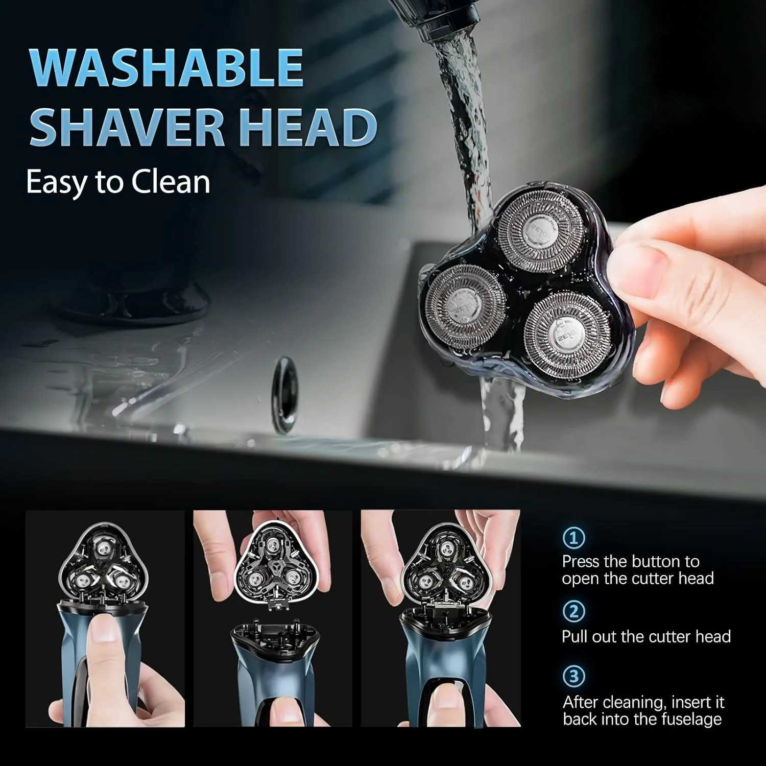 Sejoy Electric Razor for Men Rechargeable Electric Razor Shaving Manes Mens Electric ShaversW250117