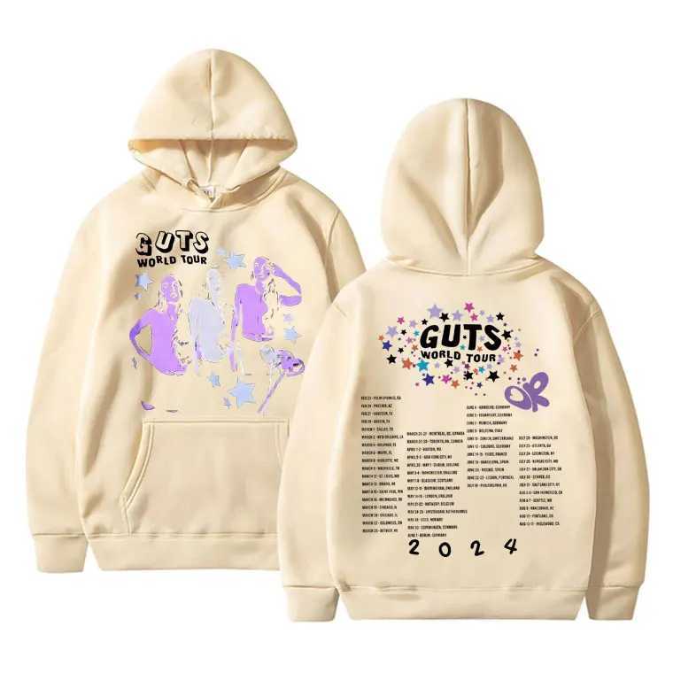 Vampire Guts 2024 World Tour Mens Hoodie Retro Hip Hop Sportswear Unisex Casual Super Big Hoodie Y2K Street Clothing W250117