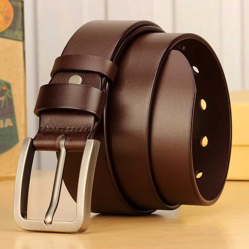 Mens Belt Fashion PU Alloy Pin Buckle Business Leisure Belts Winter Black Belts for Men Cummerbunds Mens Belt W250120