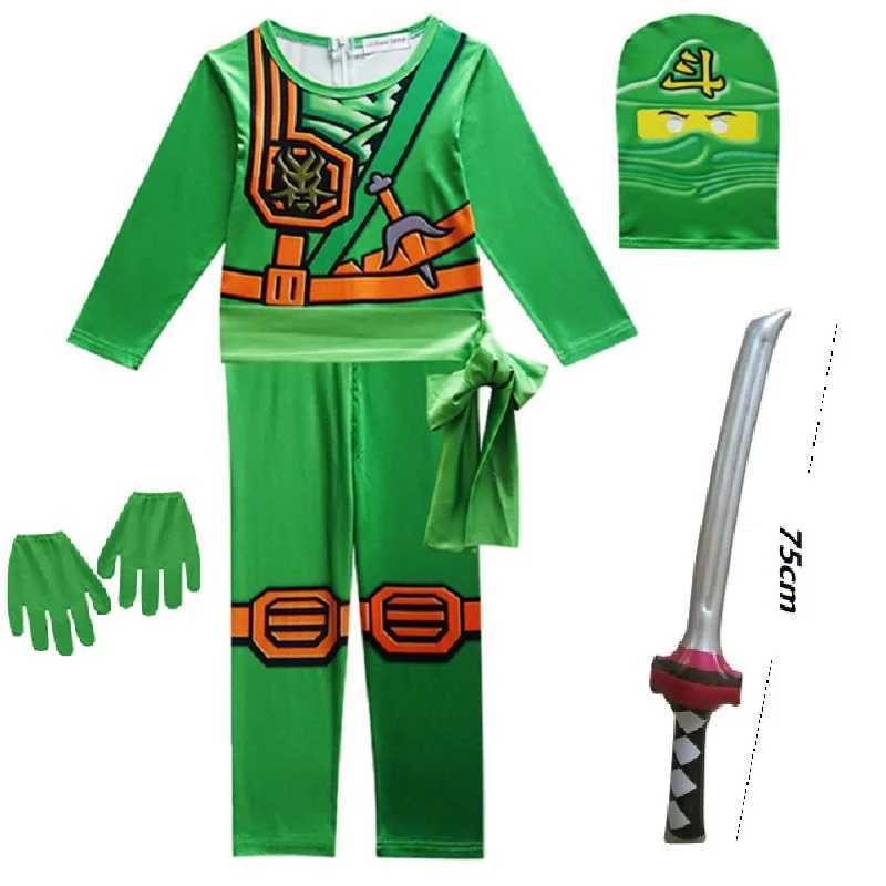 NINJA cosplay costume Boys and Girls Jumpsuit Set Halloween Christmas Advanced Latest Ninja Cosplay Costume Party W250117