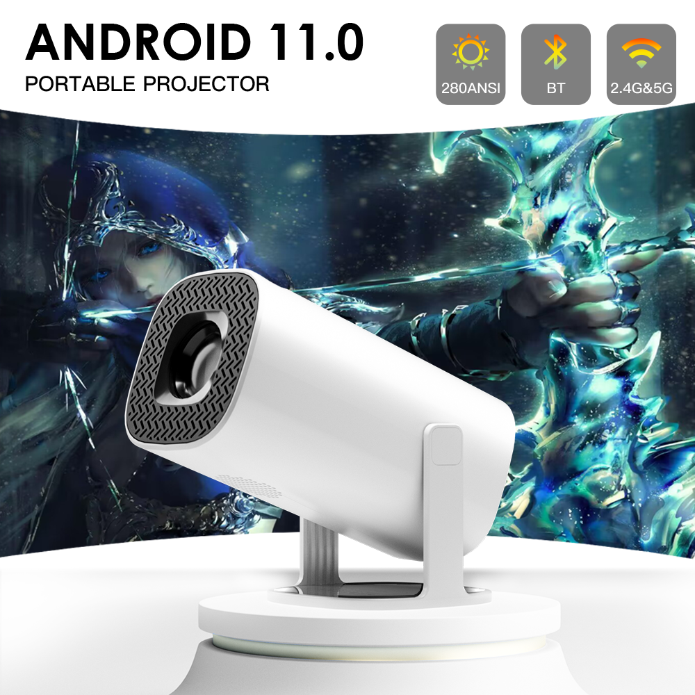 p30 smart mini projector android 11 wifi6 support 4k 1080p bt5 0 projector 1280720p home cinema portable projector