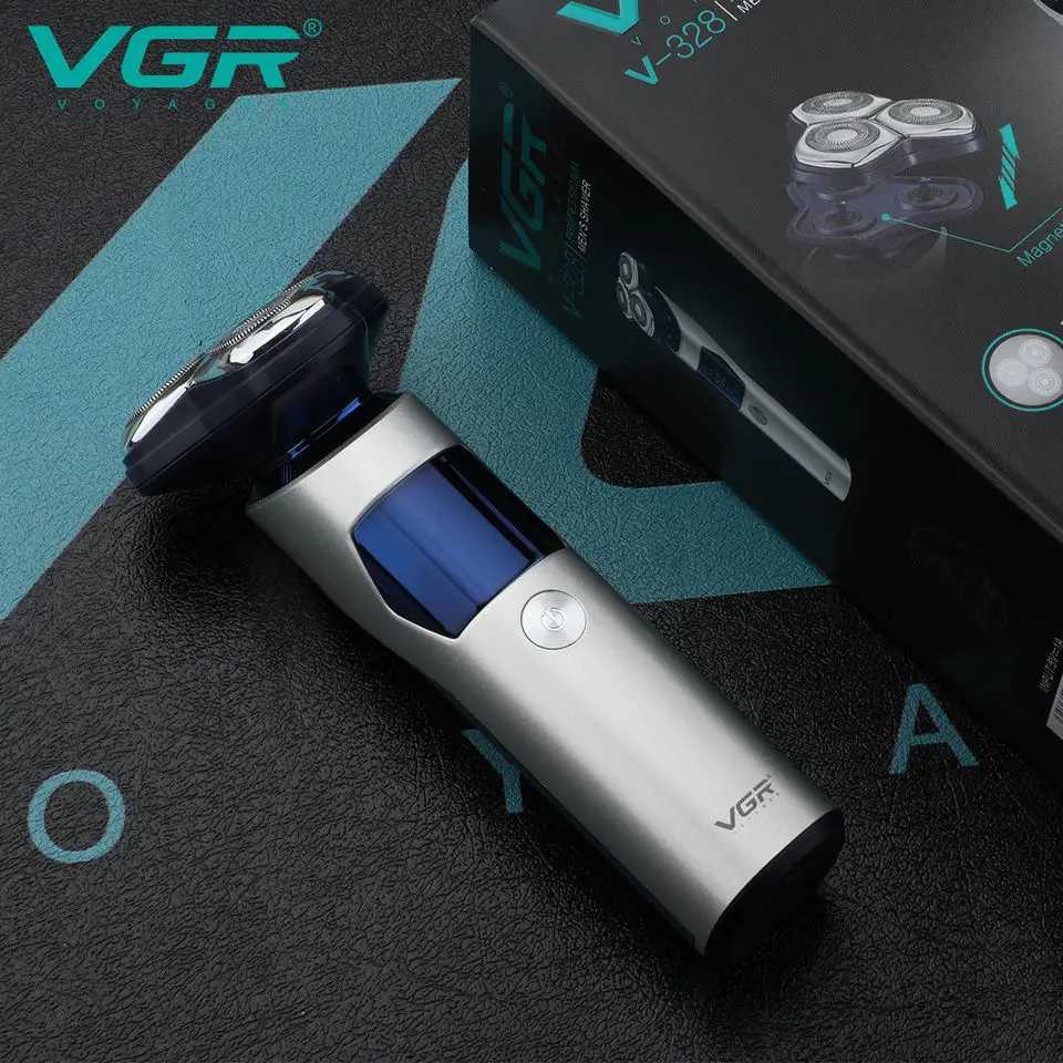 Original VGR 3D Wet Dry Electric Shaver For Men Beard Rechargeable Facial Electric Razor Floating Head Shaving Mane LithiumW250117