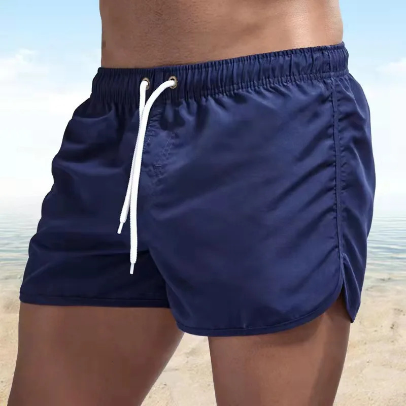 Shorts For Men Summer Mens Swimwear Shorts Beachwear Sexy Swim Trunks Men Swimsuit Low Waist Breathable Beach Wear 250121