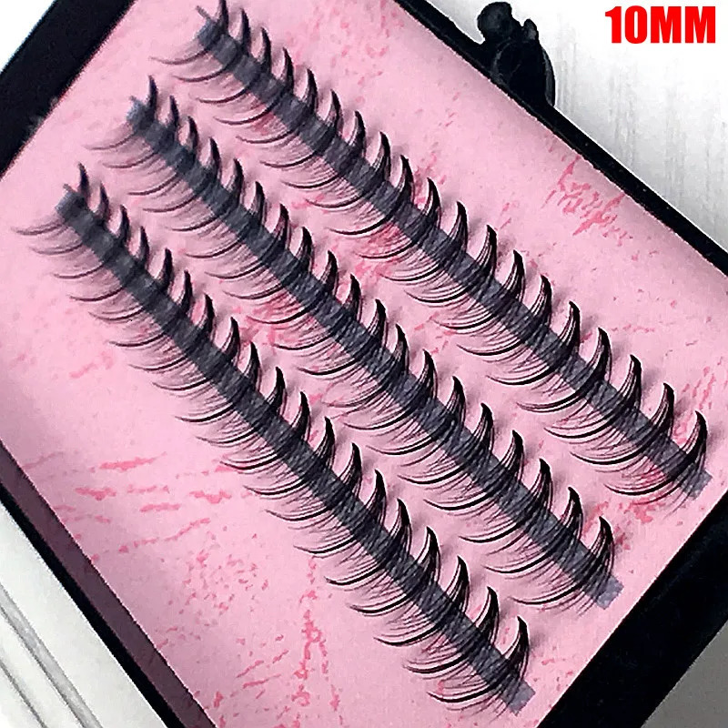 4 packs/lot Pro 57 Knots Black Tapered Individual False Eyelashes Eye Lash Makeup Extension Choose 8mm 10mm 12mm 14mm L1604 250121