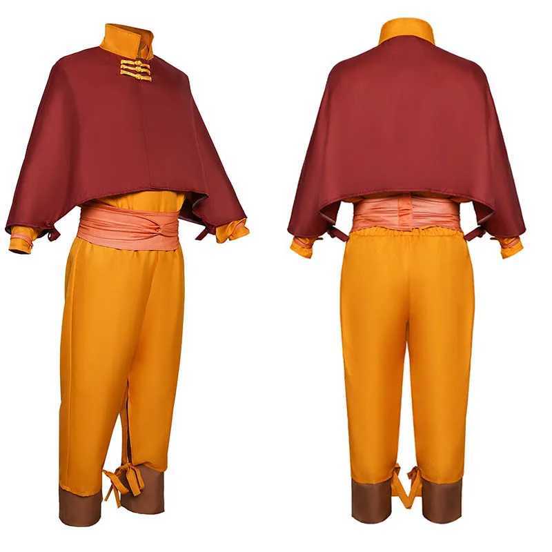 Aang Cosplay Costume 2024 Editio Avatar The Last Airbender Role Play for Halloween Anime Comic Con Avatar Outfits W250117
