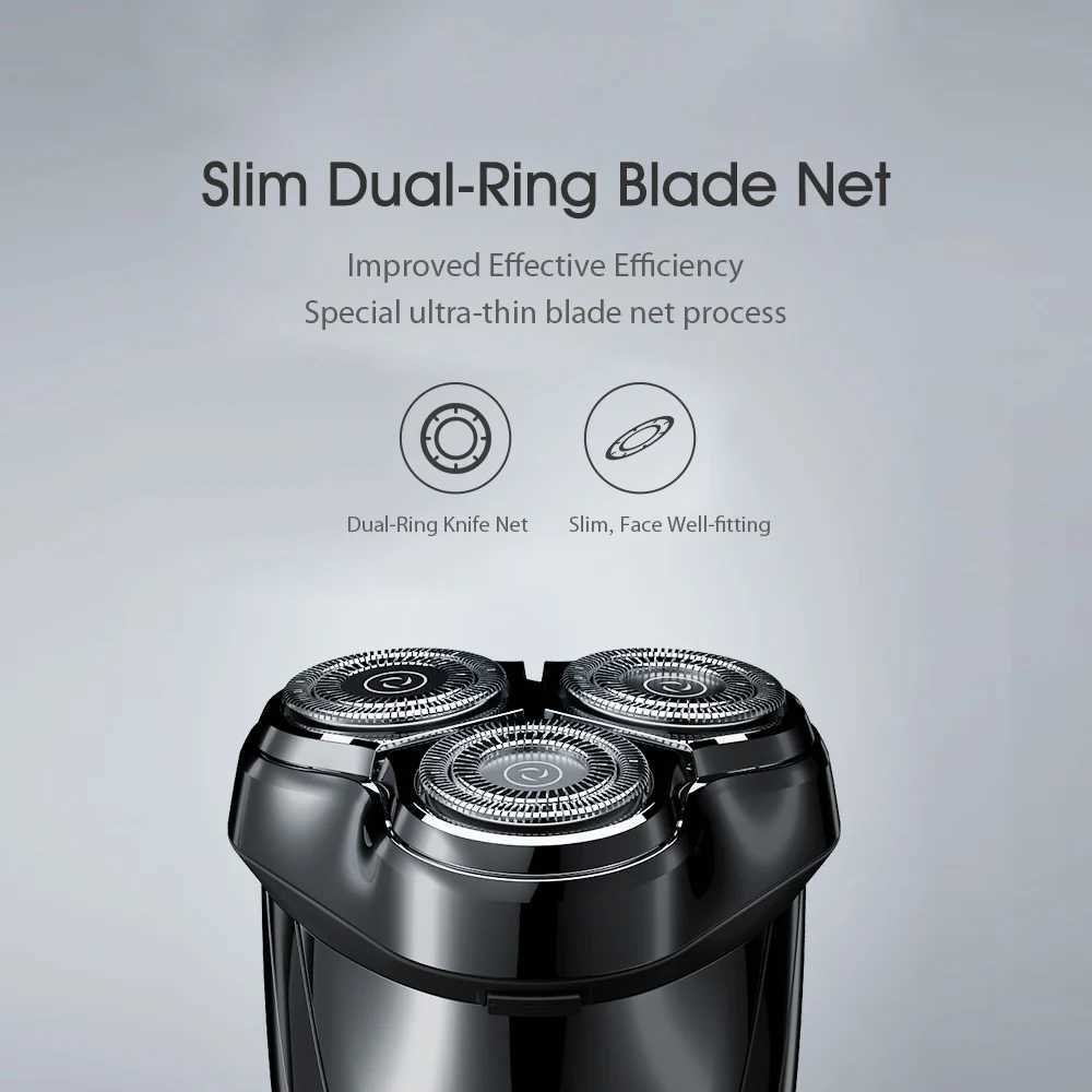 Youpin ENCHEN Blackstone 3 Electric Shaver for Men IPX7 Waterproof Wet Dry Dual purpose LCD Display Screen Facial Beard ShaverW250117