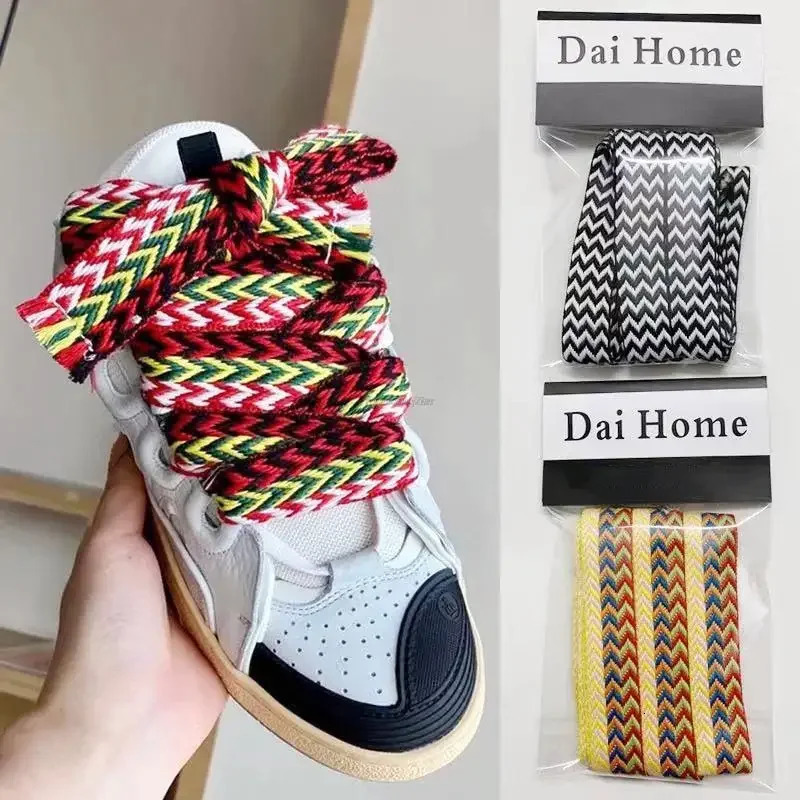 Thick Shoelaces for Sneakers Shoe Wide Laces Man and Woman Shoelace Width 3cm Length 120/140/160cm/180cm Shoes Accessories 250115