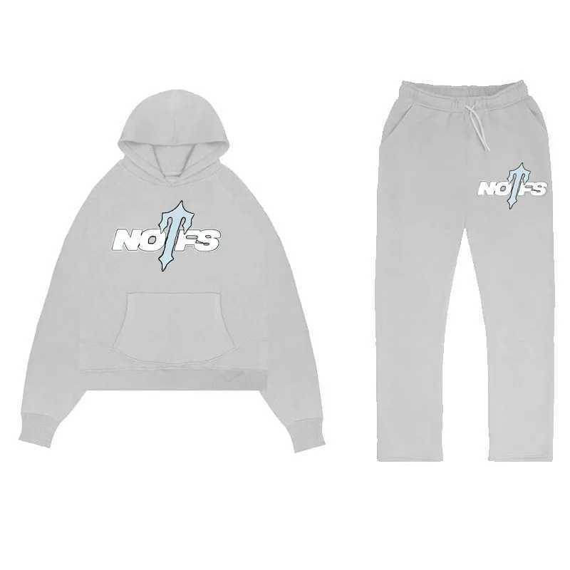 Hip hop punk Y2K hoodie men and women Harajuku pattern printed embroidery loose sweatshirt in pants pocket sweatpants street W250117