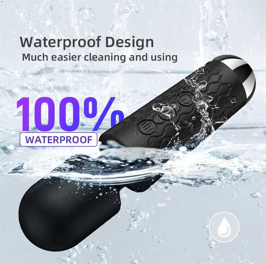 20 mode powerful vibration mini vibrator sex toy AV magic wand massage machine Clitoris G-Spot vibrator W250117