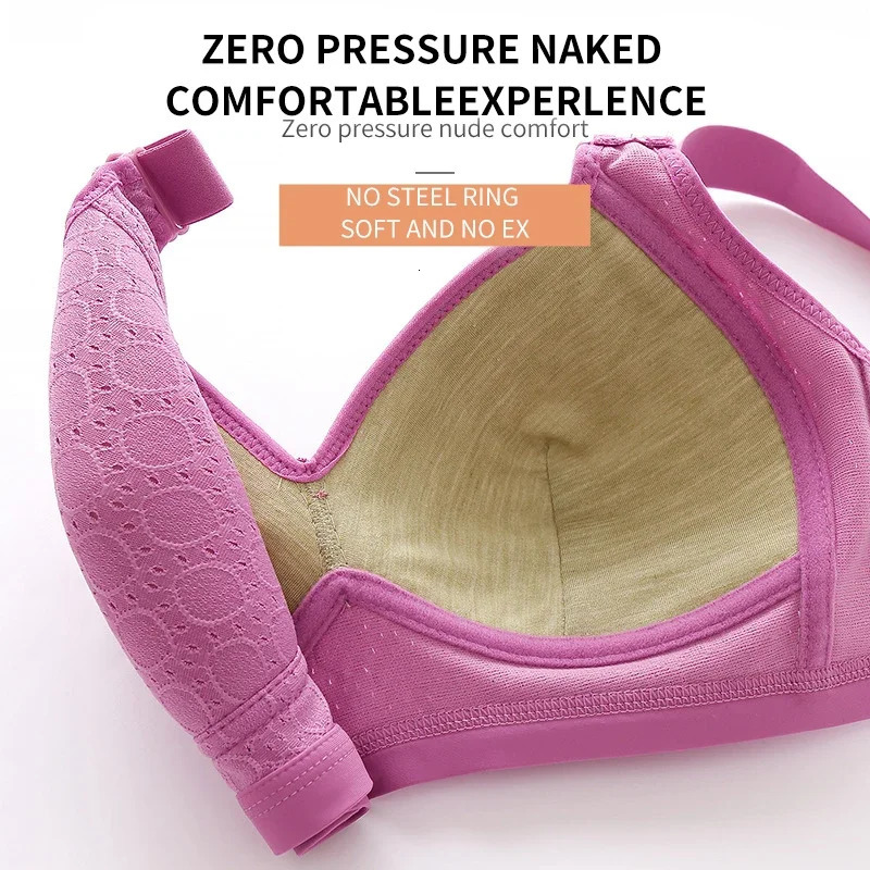 Large Size No Steel Ring Comfortable Womens Bra Sweatabsorbing Top Sexy Thin Mold Cup Soft Bras for Women For 250122