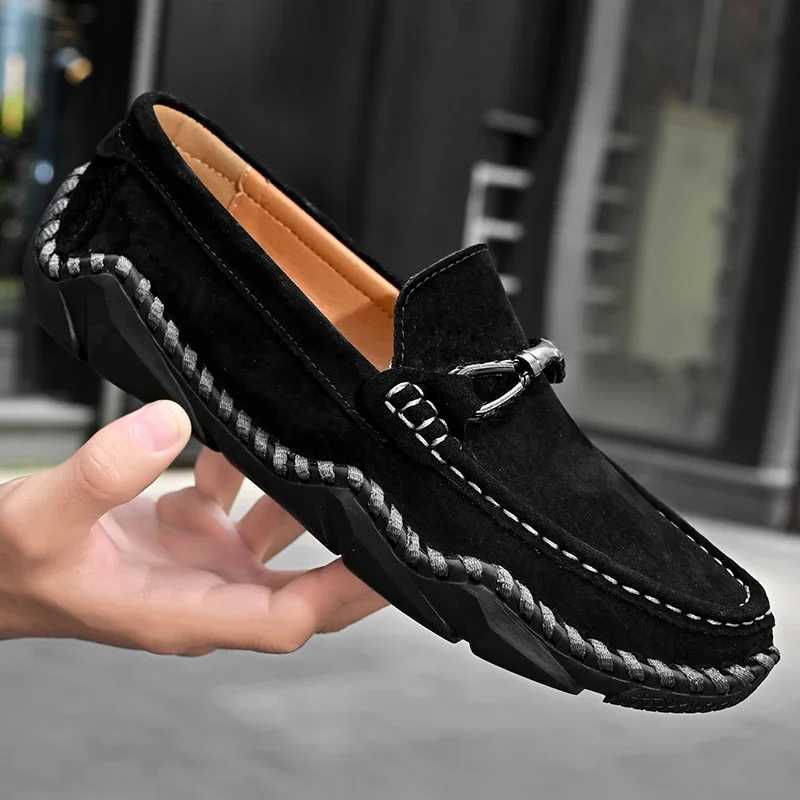 Loafers Shoes Men 2023 Spring Clasicc Comfy Man Flat Moccasin Fi Shoes Men Slip- Boat Shoes For Men Casual ShoesXJ250118