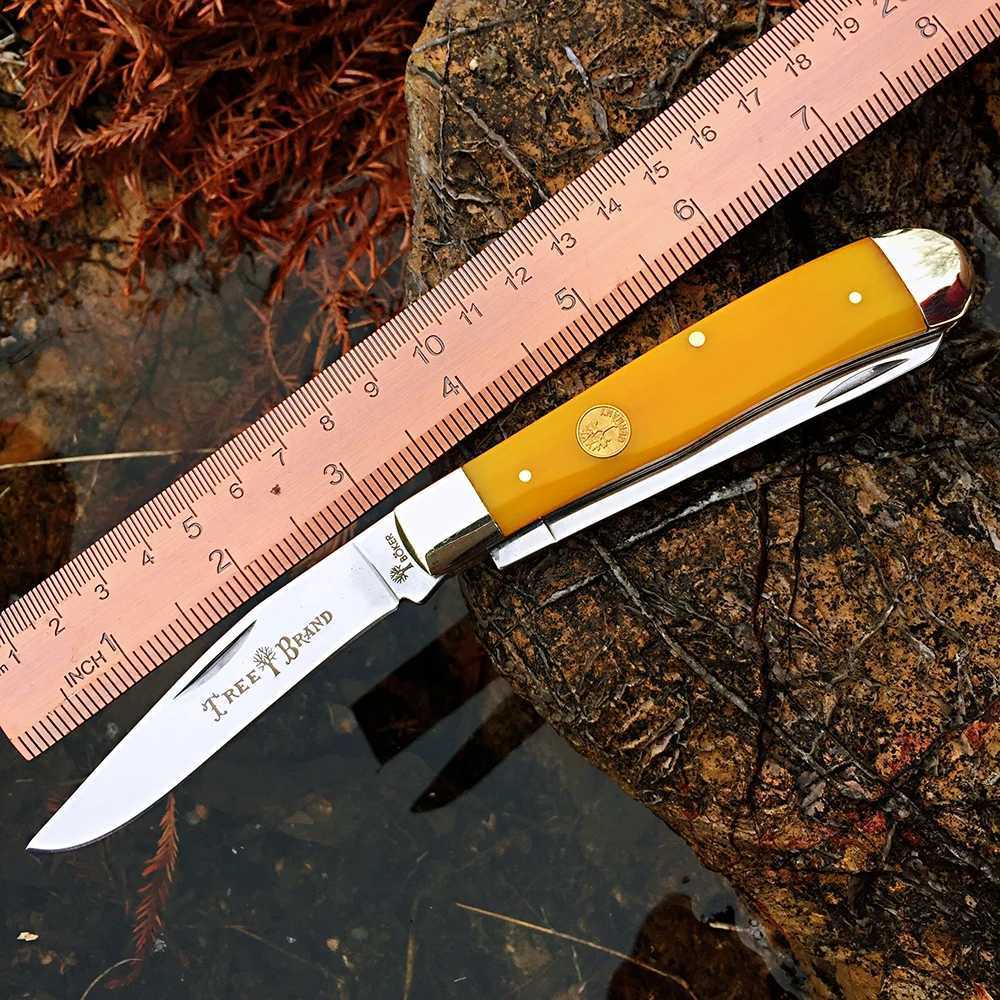 Watchman Knife Bone Slip Joint Multi Blade Folding Pocket Knives with Traditional Tree High qualityXJ250307