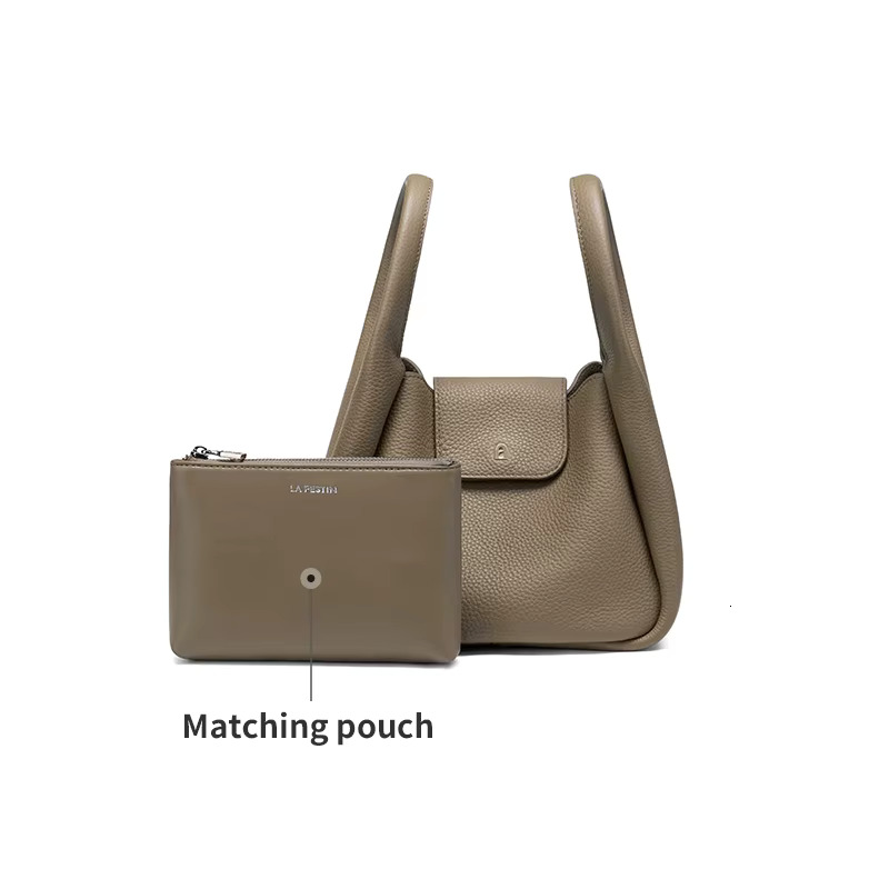LA FESTIN Original Handbag Women Bucket Bags Designer Shoulder Crossbody 2024 New Ladies Leather Bag