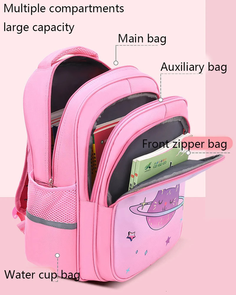 Kid Backpack For GirlsKids Unicorn Backpack Primary School Bag Children Waterproof Bookbag Cartoon 250121