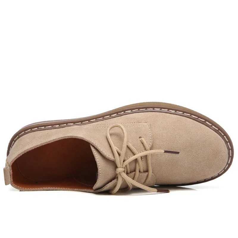 Cow Suede Leather Women Handmade Shoes Flats Oxford Ladies Sneakers Loafers Casual Shoes Moccasin Plus Size Autumn Boat ShoesXJ250118