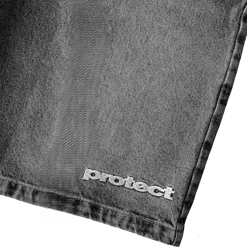 2024 Summer Denim Shorts American Retro Y2K Street Jeans Mens Goth Punk Shorts Casual Goth Harajuku Street Wear ins 250109