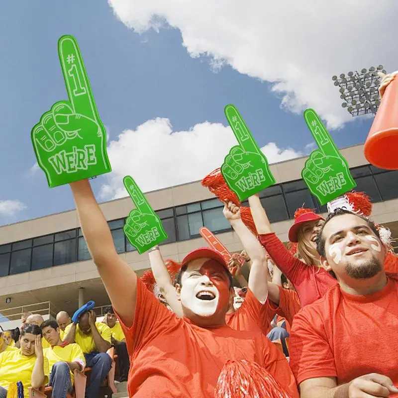 Finger Foams Universal Large Foams Fingers Cheerleading Props Hand Sports Favors Cheering Palm Party PropsW250121