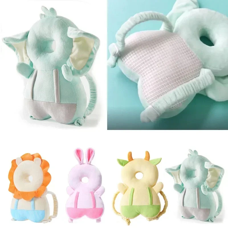 1-3T Toddler Baby Head Protector Safety Pad Cushion Back Prevent Injured Angel Bee Cartoon Security Pillows Protective Headgear 250117
