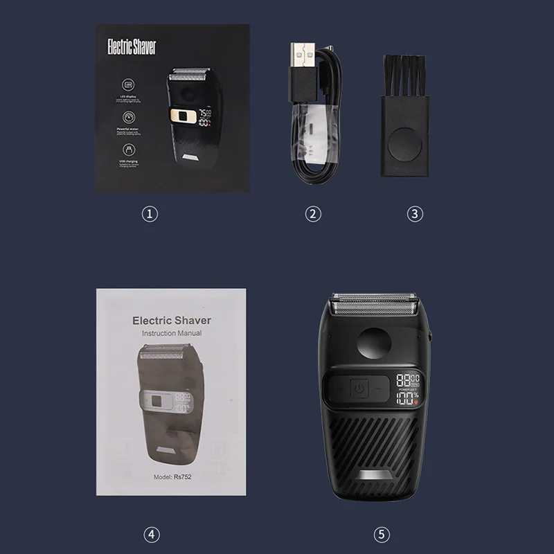 MOTA electric shaver reciprocating three speed adjustable shaver C-type rechargeable shaverW250117