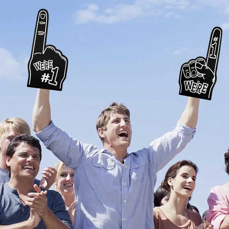 Finger Foams Universal Large Foams Fingers Cheerleading Props Hand Sports Favors Cheering Palm Party PropsW250121