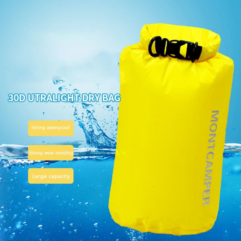 Waterproof 30D Dry Bag Nylon Ultralight Swimming Trekking Storage Bags Sailing Canoing Boating Water Resistance For Camping Raft 250121