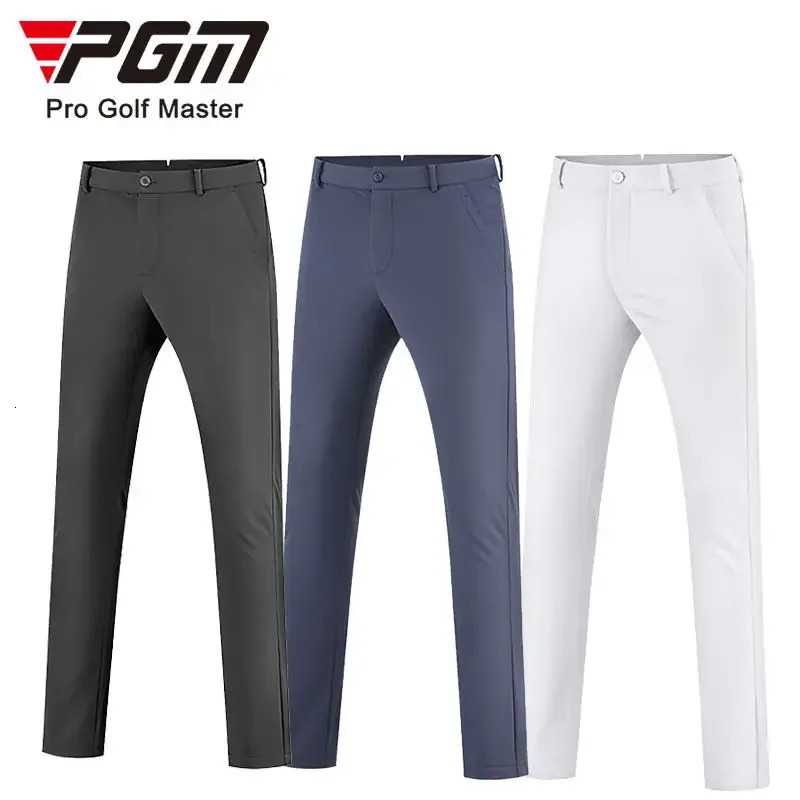 PGM Mens Golf Pants Autumn Winter Thickened Plush Thermal Sports Pants Golf Wear for Men XXS-XXXL KUZ137 250114