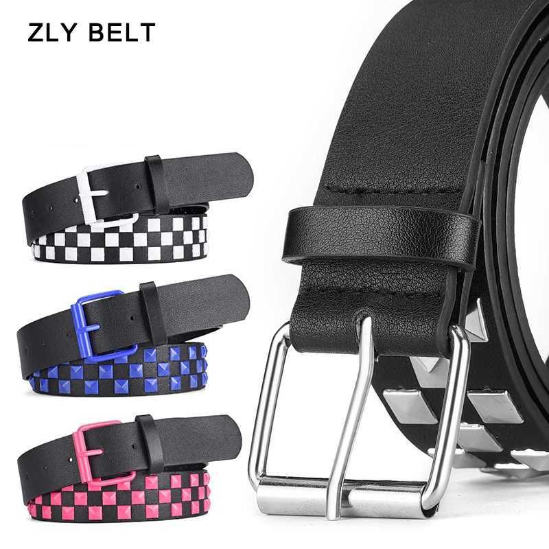 2024 New Fashion Belt Men Women 107CM PU leather Material Metal Colorful Square Pin Buckle Dicing Jeans Coat Dress Style Belt W250120
