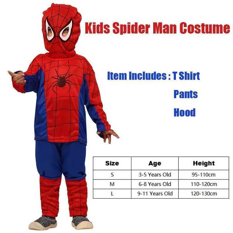 Snailify Cheap Superhero Costume For Kids Boys Spider Cosplay Purim Carnival Party Costume W250117