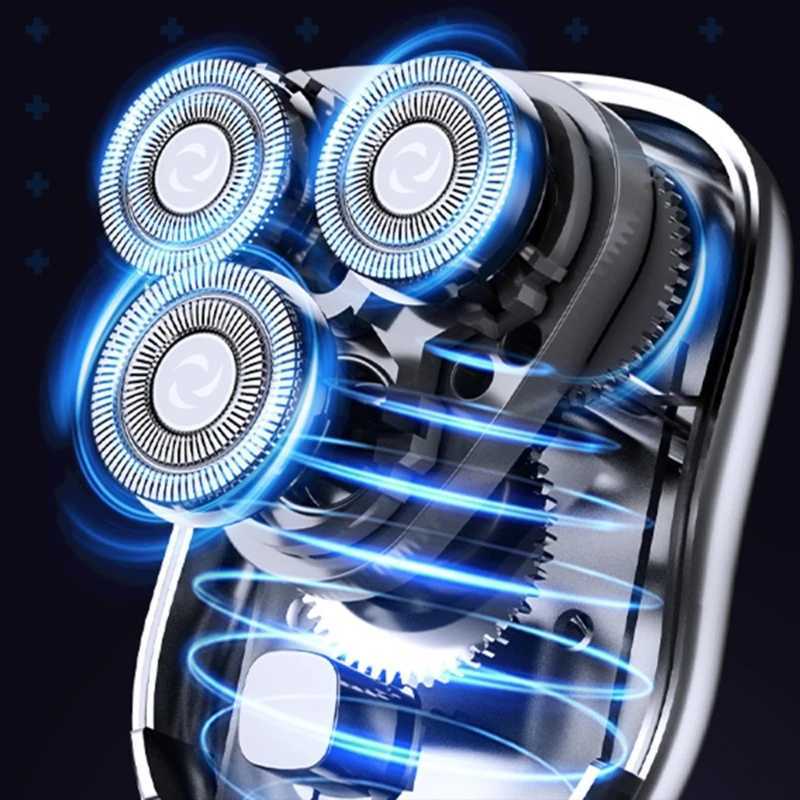 Multifuntional Small Electric Shaver with Floating Head Designs Rechargeable Beard Trimmer for Various Skin TypesW250117