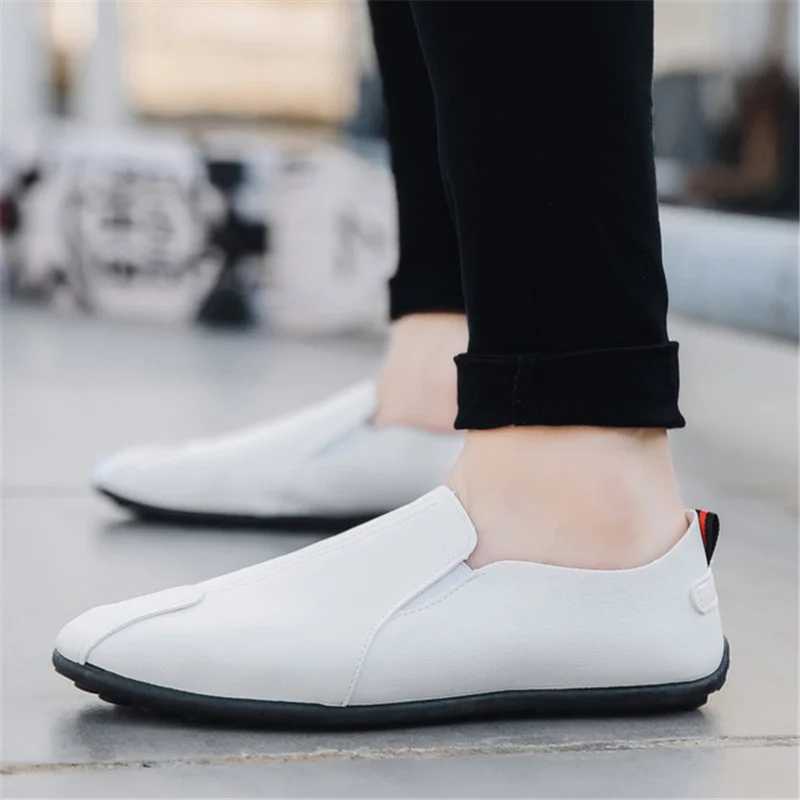Men Loafers Shoes Spring 2023 Fi Boat Footwear Man Brand Leather MenS Shoes Men Comfy Drive Mens Casual ShoesXJ250118