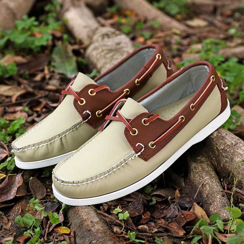 New Handmade Luxury Brand Mens Casual Shoes Comfort Breathable Slip Boat Shoe High Quality Dress Loafers Sneakers MocassinXJ250118