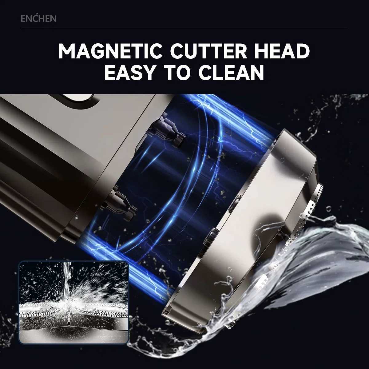 Enchen Beard Trimmer Mini Shaver Professional 2D Face Shaver Waterproof Shaving Mane Reciprocating Razor Magnetic Head Mini 6W250117