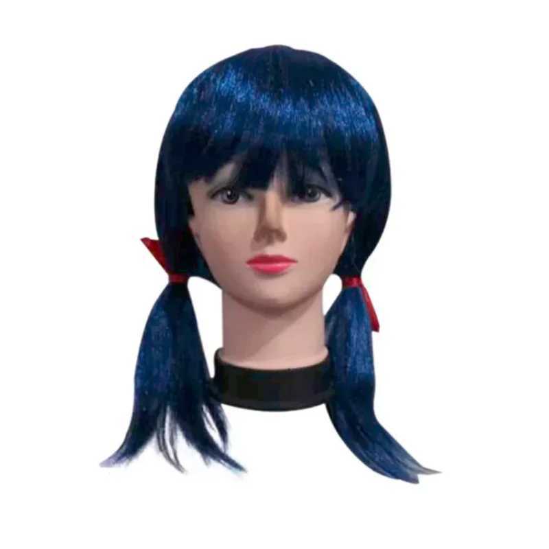 New Christmas Reddy Girl Little Beetle Cosplay Costume Mask Wig with Earrings Kids Halloween Fancy Costume Children Party Dress W250117