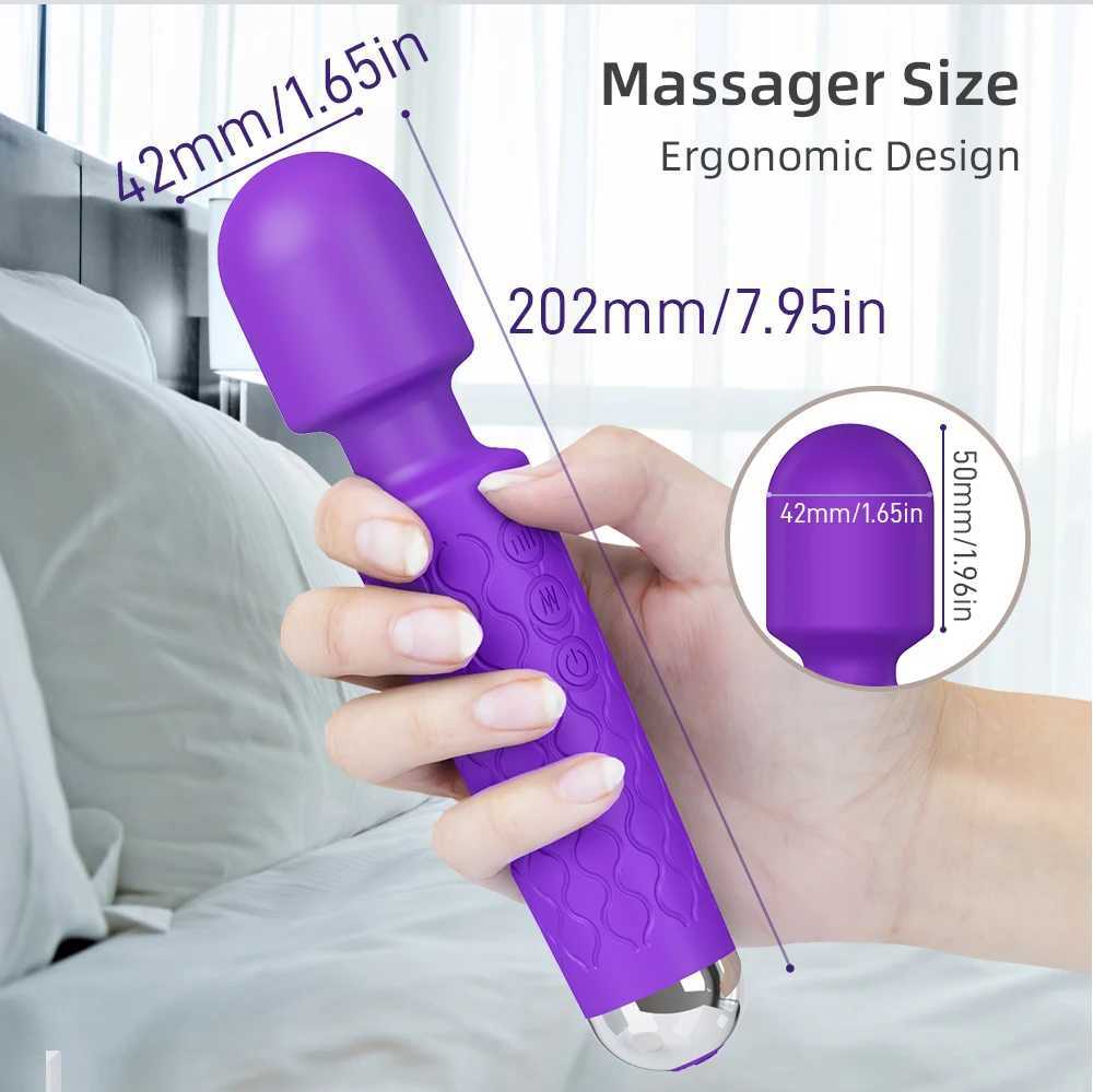 20 Modes Strong Vibration Mini Vibrator Magic Stick USB Charging Massager Clitoris G-Spot Vibrators Sex Toy For Women Adults 18 W250117