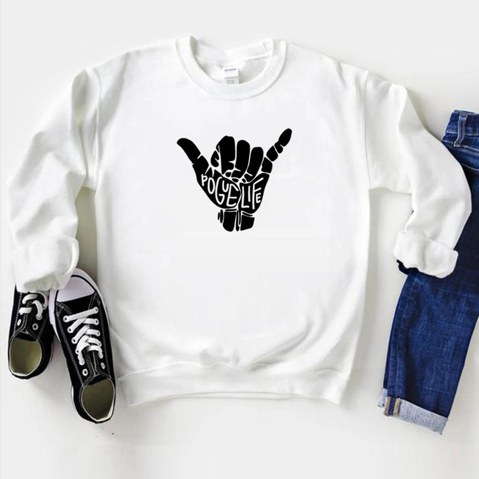 Women Pogue Life Sweatshirt Outer Banks North Carolina Pullover Season 2 Sweatshirts Hippie Van Tops 250122