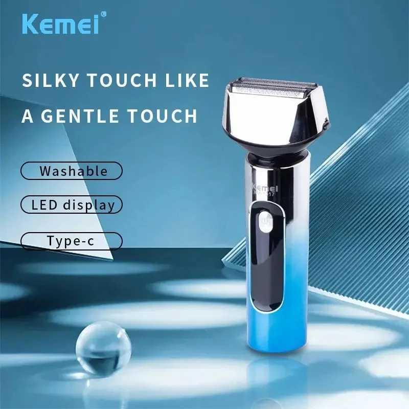 Kemei Professional Mens Shaver Washable Electric Shaver Beard Rechargeable Electric Shaver Wet Dry Head ShaverW250117