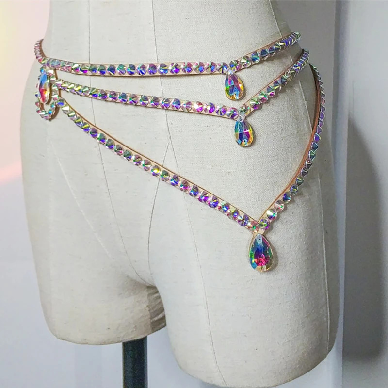Sparkle Belly Dance Waist Chain Belt Shine Layered Rhinestone Body Belly Dance Jewelry Accessories Chain Adjusyable for Women 250117