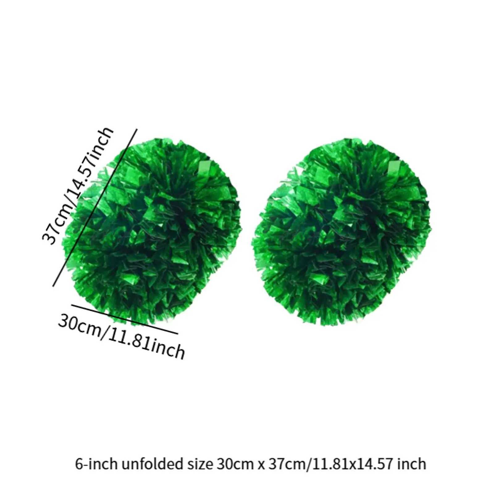 2x Cheerleading Pom Poms Cheerleading Accessories 6 Inches Shiny Cheer PomsW250121