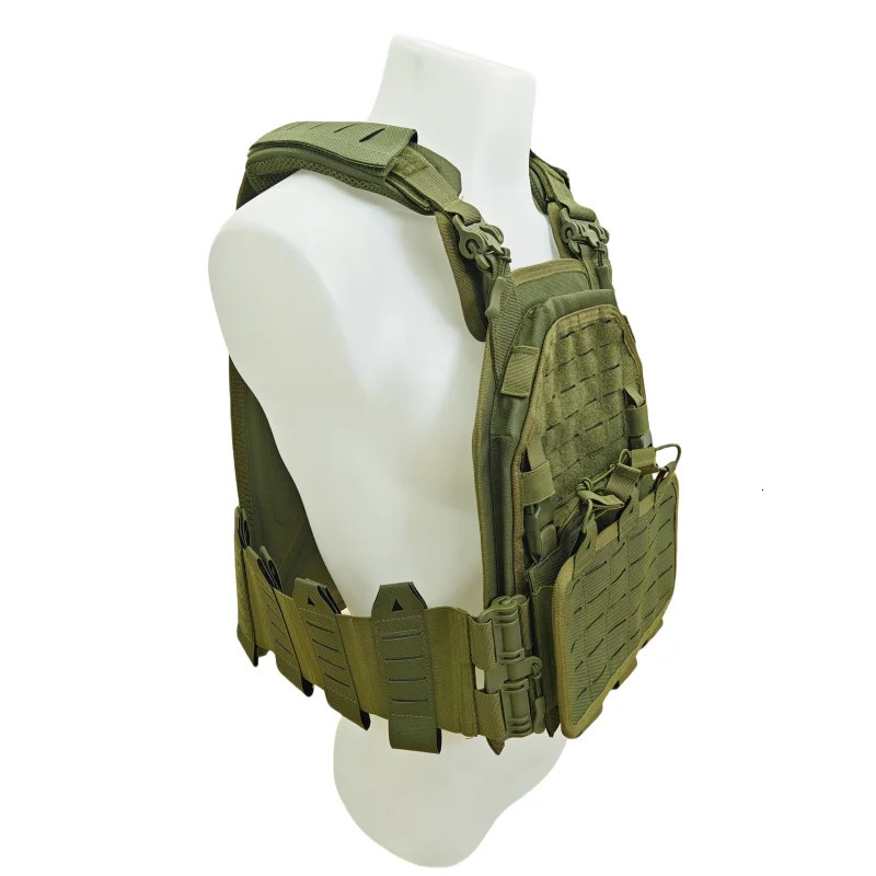 Light Weight Quick Release Combat Plate 1000D Nylon Molle Chaleco Tactico Tactical Vest Green 250114
