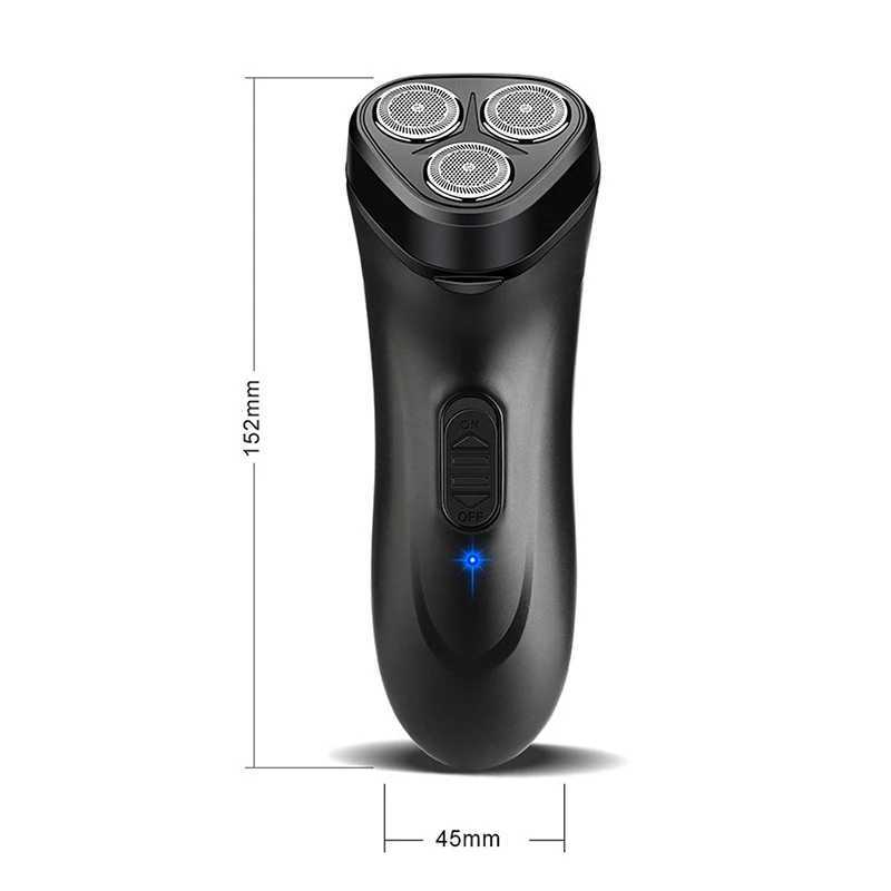 Mini Electric Shaver Men Portable Electric Razor Beard Knife USB Charging Mens Shavers Face Body Razor Men Shaver Three HeadsW250117