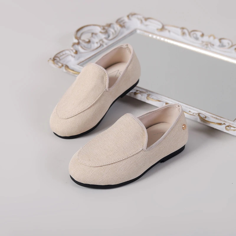 Spring Kids Shoes Children Slip On Casual Shoes Baby Girls Fashion Loafers Toddler Almond Flats Boys Moccasin Soft Shoes 250121