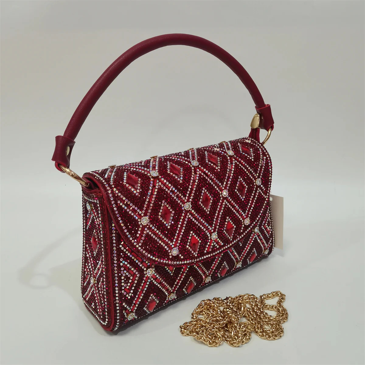 2024 Womens Evening Bag Womens Fashion Rhinestone Bag Party and High Quality Gift Clutch 110-1 250120