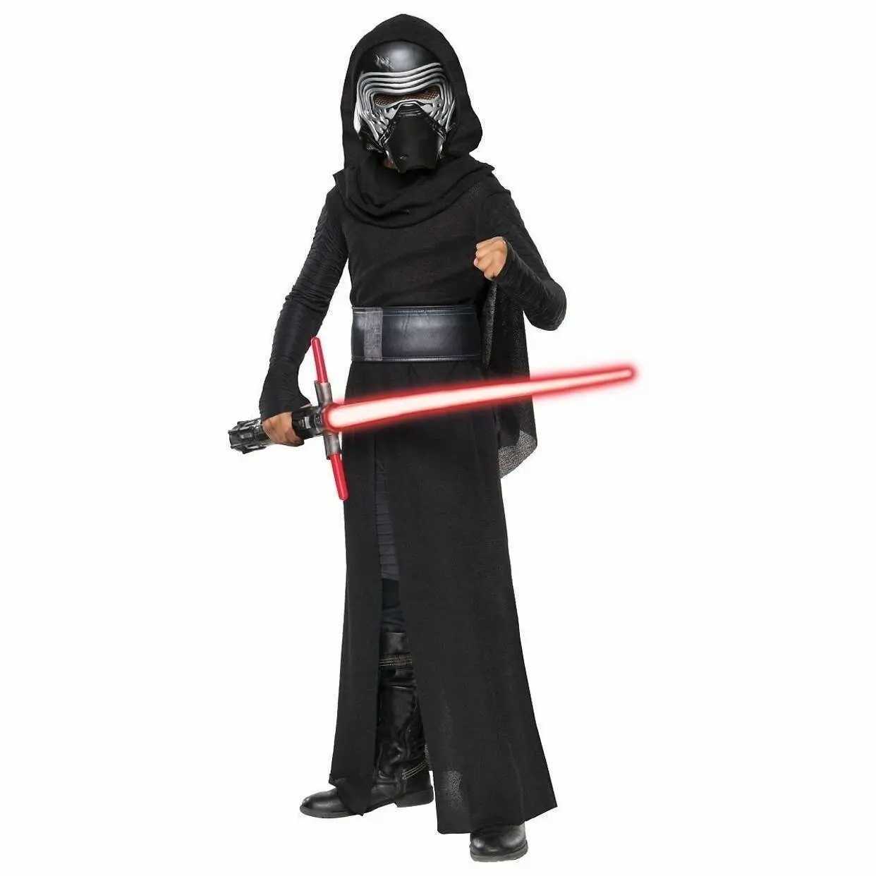 Deluxe Kylo Ren Classic Cosplay Clothing Kids 4-10years Halloween Movie Costume 4PCS set W250117