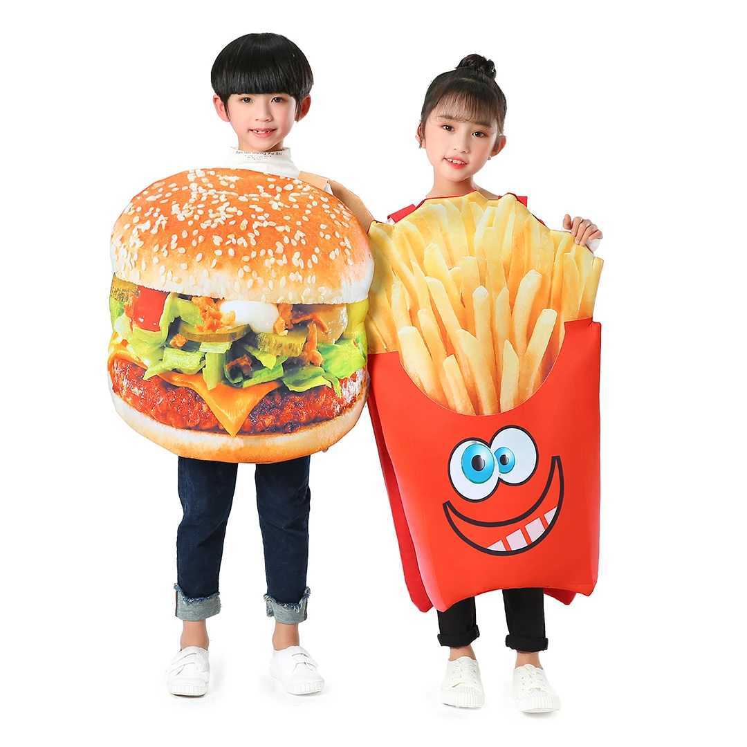 Halloween Costume Children Hamburg Costume French Fries Costume (Single piece) W250117