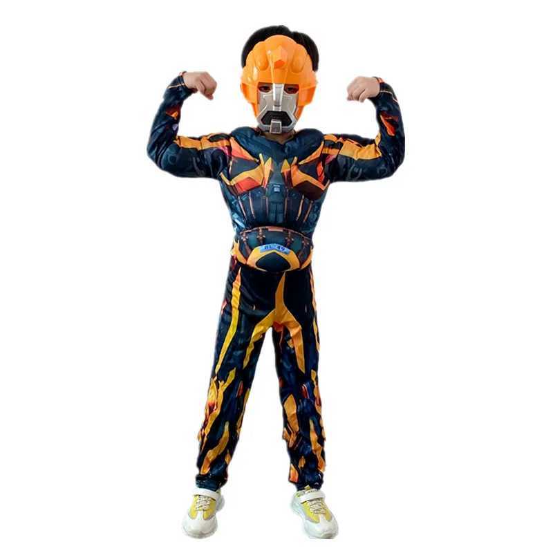 Childrens superhero role-playing costumes movie character changes robots fantasy muscle costumes boys and girls Halloween masks jumpsuits W250117