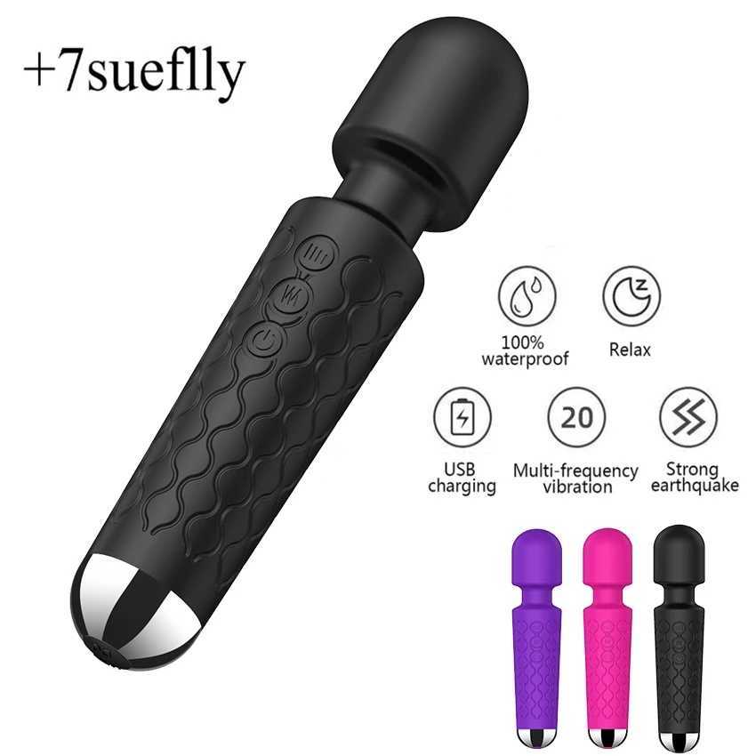 20 mode powerful vibration mini vibrator sex toy AV magic wand massage machine Clitoris G-Spot vibrator W250117